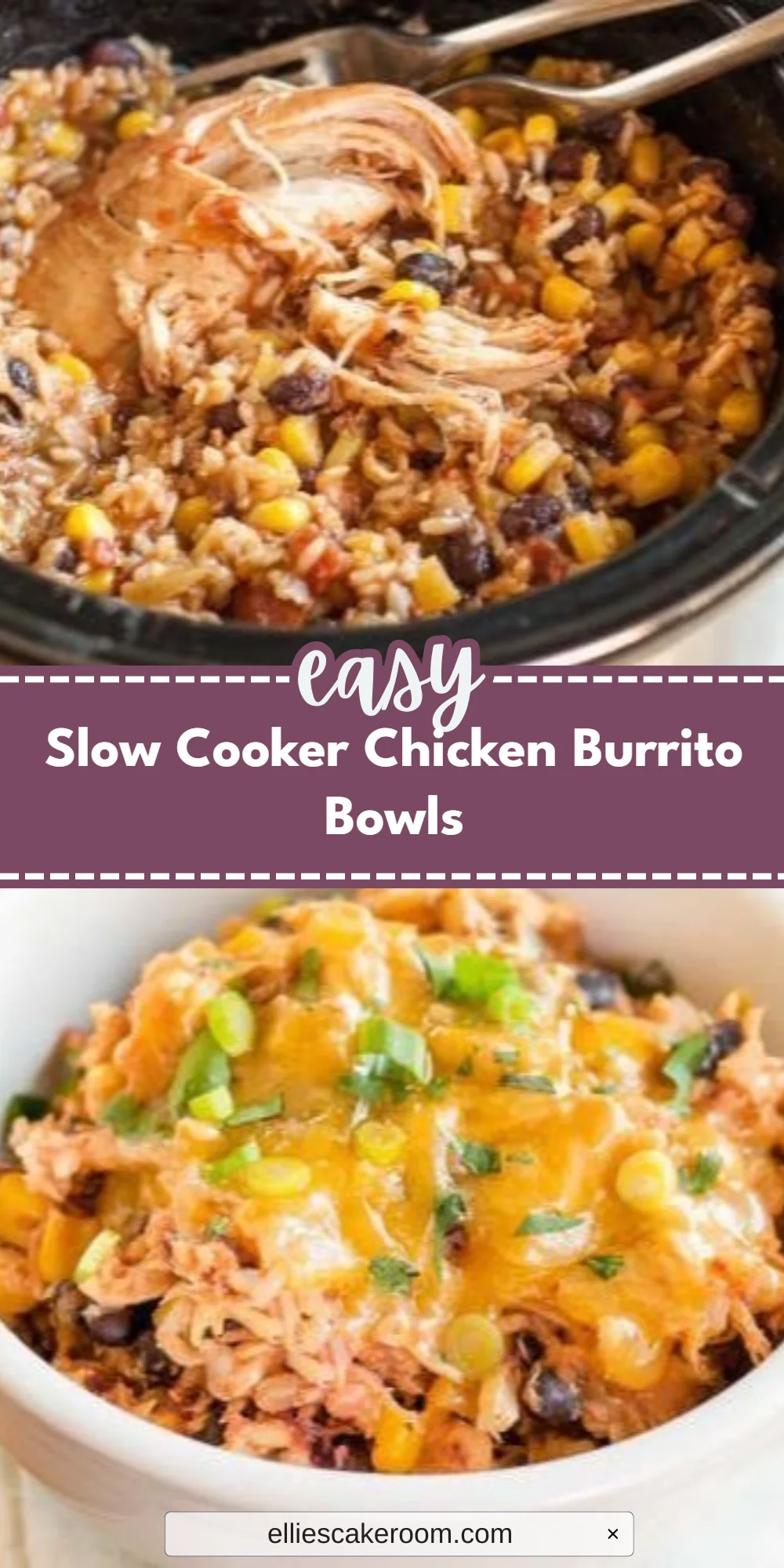 Slow Cooker Chicken Burrito Bowls