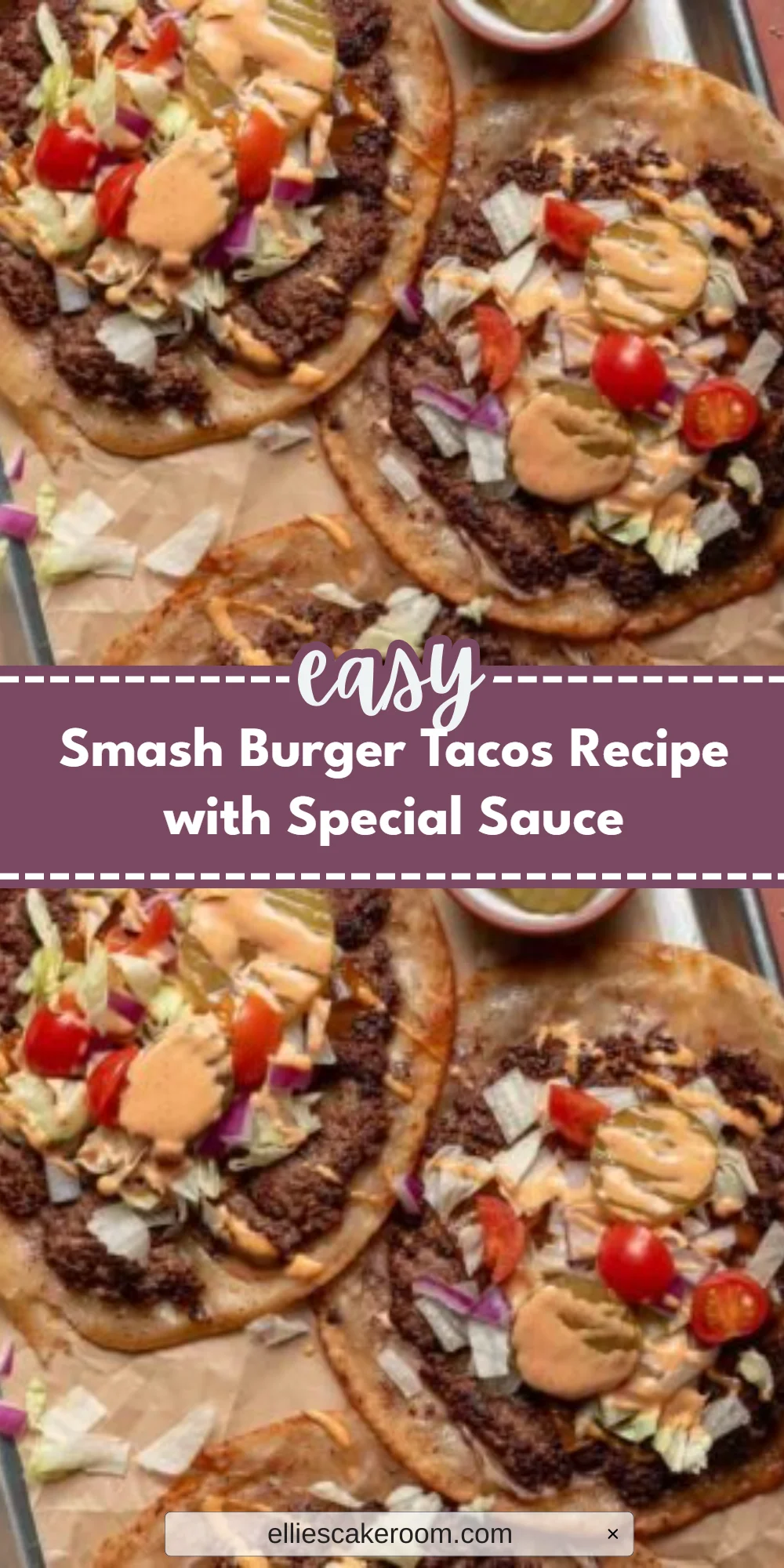 Smash Burger Tacos Recipe with Special Sauce