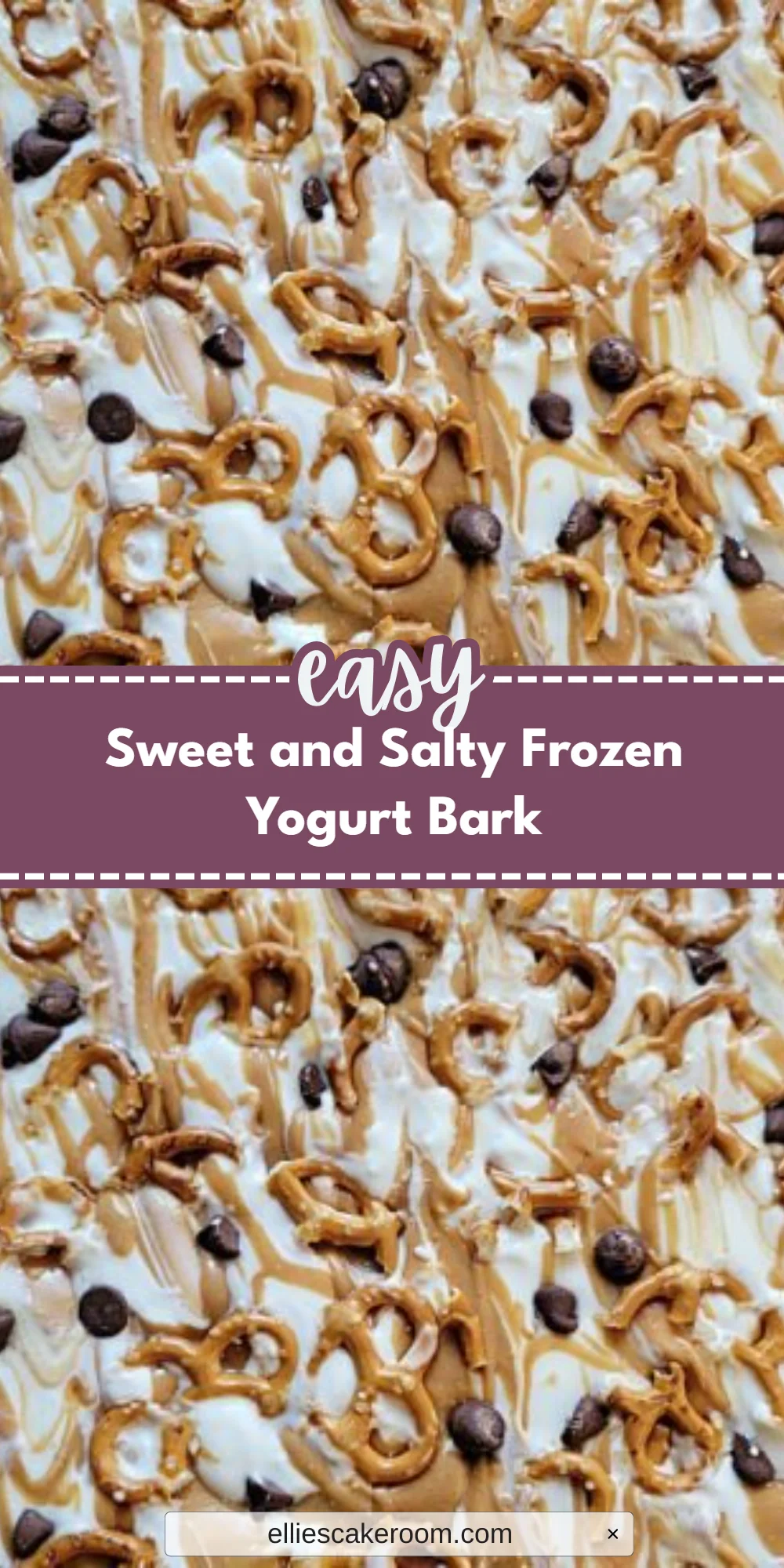 Sweet and Salty Frozen Yogurt Bark